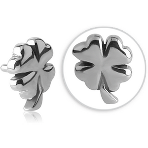 SURGICAL STEEL PUSH FIT ATTACHMENT FOR BIOFLEX INTERNAL LABRET - CLOVER