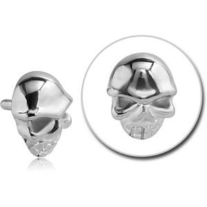 SURGICAL STEEL PUSH FIT ATTACHMENT FOR BIOFLEX INTERNAL LABRET - SKULL