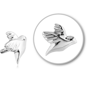 SURGICAL STEEL PUSH FIT ATTACHMENT FOR BIOFLEX INTERNAL LABRET - BIRD