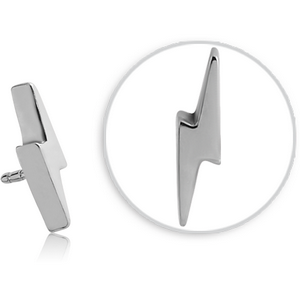 SURGICAL STEEL PUSH FIT ATTACHMENT FOR BIOFLEX INTERNAL LABRET - LIGHTNING