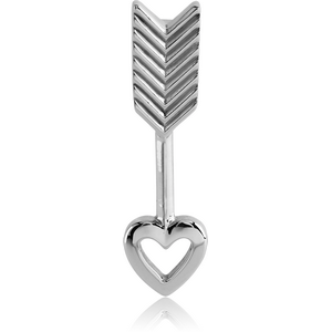 SURGICAL STEEL PENDANT - ARROW HEART