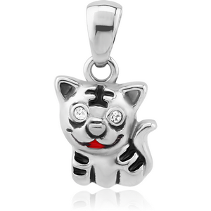 SURGICAL STEEL PENDANT - CAT