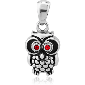 SURGICAL STEEL PENDANT - OWL