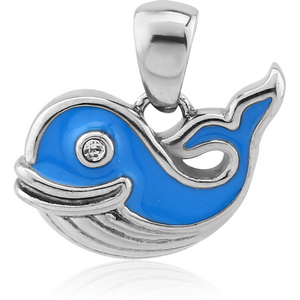 SURGICAL STEEL PENDANT - DOLPHIN