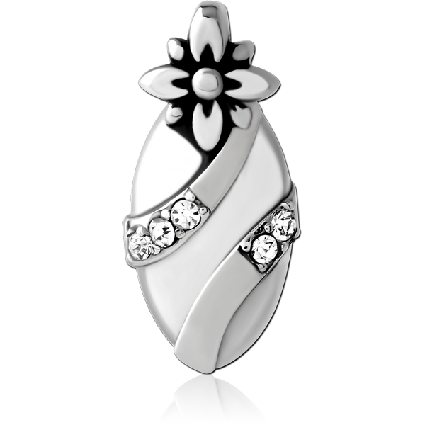 SURGICAL STEEL JEWELLED PENDANT