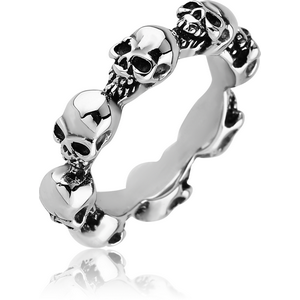 SURGICAL STEEL RING - SKULL