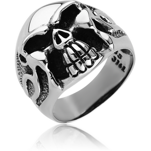 SURGICAL STEEL RING - SKULL