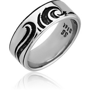 SURGICAL STEEL RING - TRIBLE
