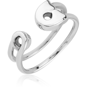 SURGICAL STEEL RING - SAFETY PIN