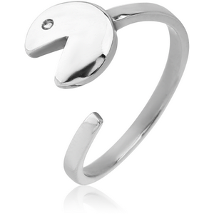 SURGICAL STEEL RING - PACMAN