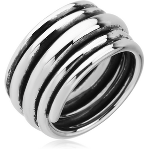 SURGICAL STEEL RING - SPRING METAL