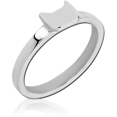 SURGICAL STEEL RING - CAT