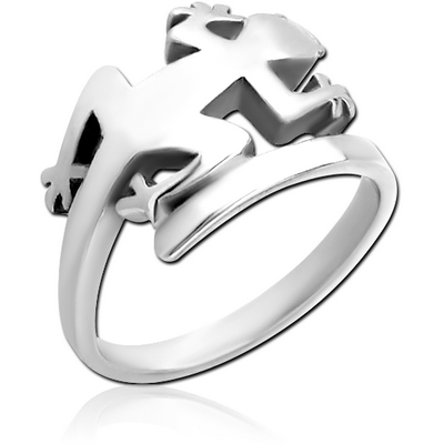 SURGICAL STEEL OPEN RING - SALAMANDER