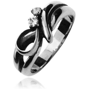SURGICAL STEEL JEWELLED RING - SNAKE