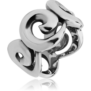 SURGICAL STEEL RING - SPIRALS