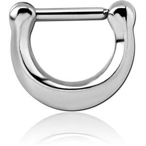 SURGICAL STEEL HINGED SEPTUM CLICKER