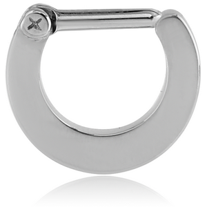 SURGICAL STEEL HINGED SEPTUM CLICKER