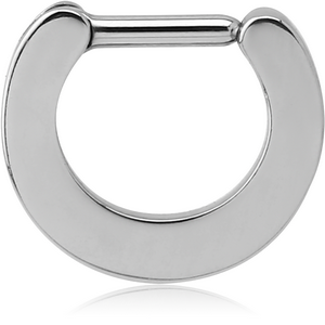 SURGICAL STEEL HINGED SEPTUM CLICKER