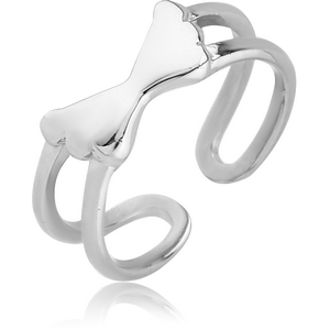 SURGICAL STEEL TOE RING - WINGS