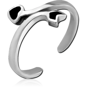 SURGICAL STEEL TOE RING - ARROW
