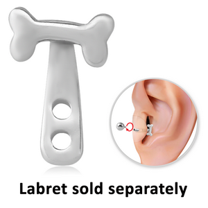SURGICAL STEEL TRAGUS WRAP - BONE