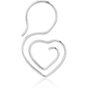 SURGICAL STEEL HOOP EARRINGS FOR TUNNEL