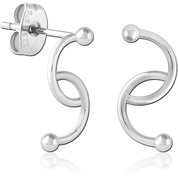 SURGICAL STEEL EAR STUDS PAIR