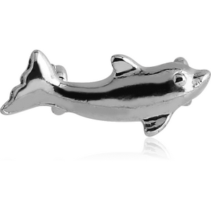 RHODIUM PLATED ATTACHMENT-DOLPHIN