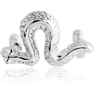 RHODIUM PLATED ATTACHMENT-SNAKE