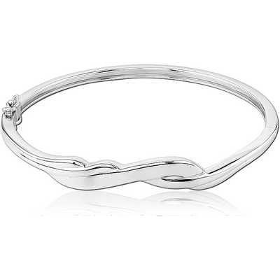 STERLING SILVER 925 HINGE BANGLE