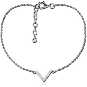 STERLING SILVER 925 BRACELET - V