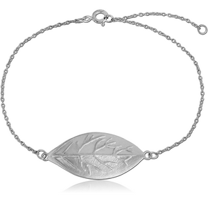 STERLING SILVER 925 BRACELET - LEAF