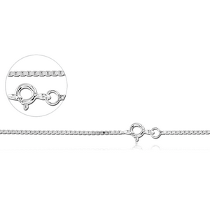 STERLING SILVER 925 BOX NECK CHAIN 45CMS WIDTH*1.2MM