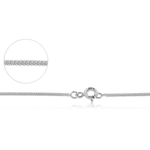 STERLING SILVER 925 CURB NECK CHAIN 40CMS WIDTH*1.25MM