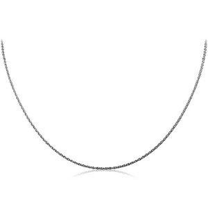 STERLING SILVER 925 CABLE NECK CHAIN 45CMS WIDTH*1.15MM