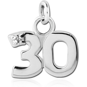 STERLING SILVER 925 PENDANT - THIRTY