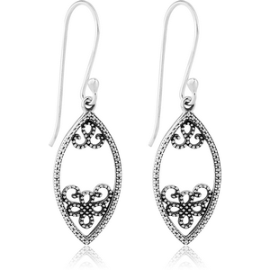 STERLING SILVER 925 EARRINGS PAIR - FILIGREE