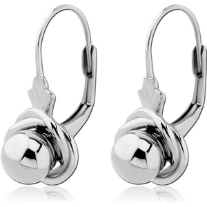STERLING SILVER 925 EARRINGS PAIR - BALL