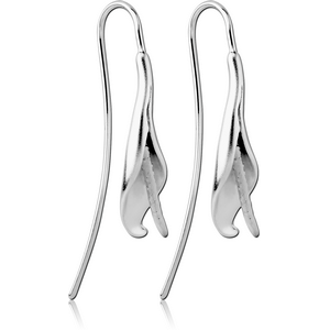 STERLING SILVER 925 EARRINGS PAIR - FLOWER