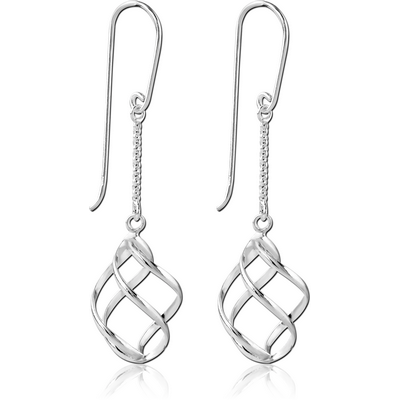 STERLING SILVER 925 CHAIN EARRINGS PAIR