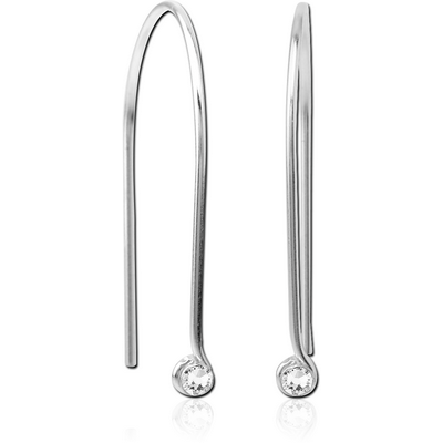 STERLING SILVER 925 JEWELLED EARRINGS PAIR