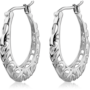 STERLING SILVER 925 HOOP EARRINGS