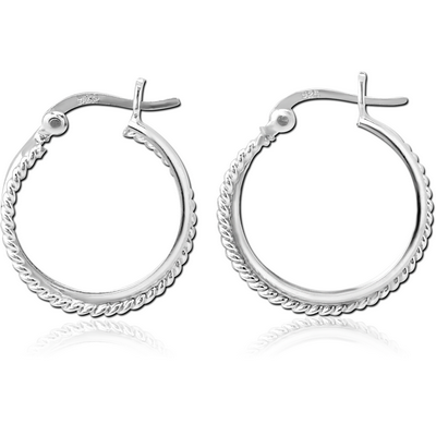 STERLING SILVER 925 HOOP EARRINGS