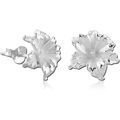 STERLING SILVER 925 EAR STUDS PAIR - FOLWER