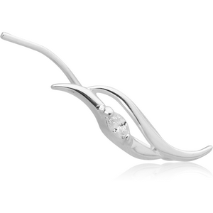 STERLING SILVER 925 JEWELLED EAR VINE - RIGHT