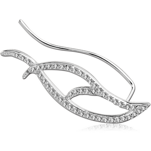 STERLING SILVER 925 JEWELLED EAR VINE - RIGHT