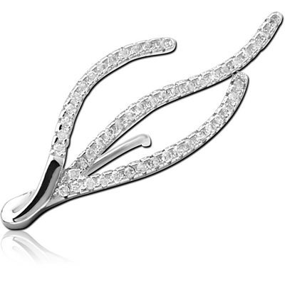 STERLING SILVER 925 JEWELLED EAR VINE - LEFT