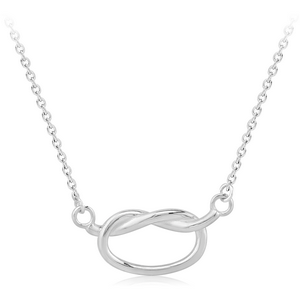 STERLING SILVER 925 NECKLACE WITH PENDANT - BAGEL