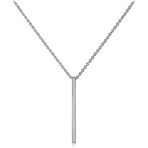 STERLING SILVER 925 NECKLACE WITH PENDANT - BAR