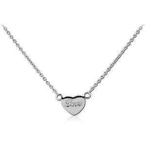 STERLING SILVER 925 NECKLACE WITH PENDANT - HEART